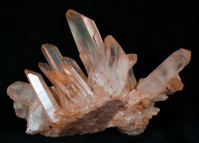 Tangerine Quartz Crystal Cluster - Madagascar #32261